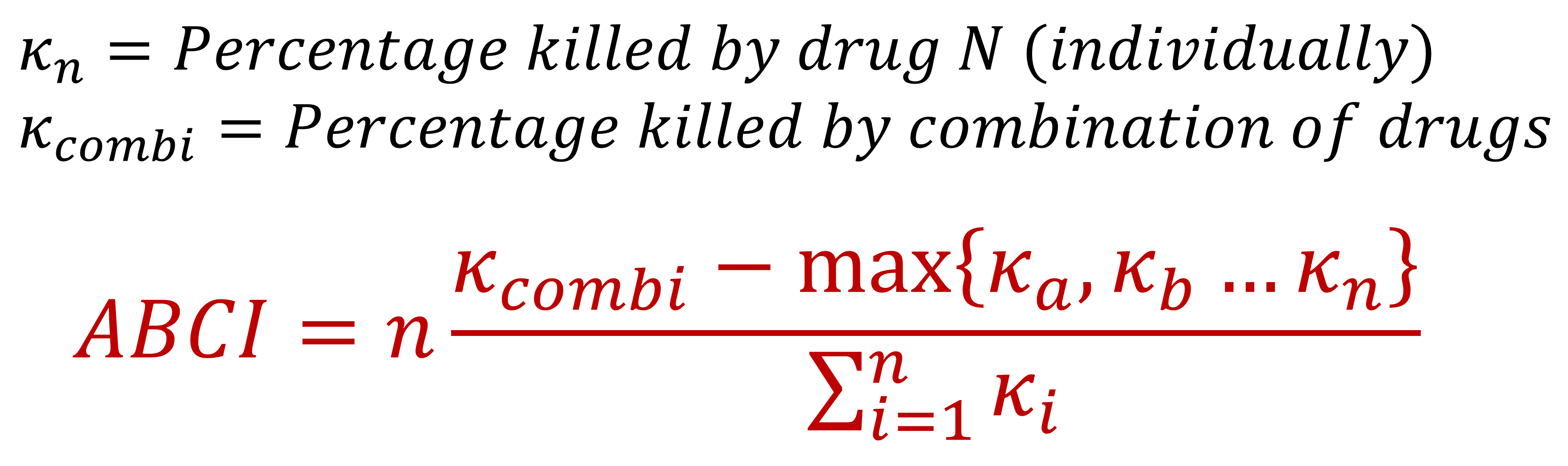 Generalized ABCI formula